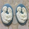 Vintage Oval Couple Cameo Resin Embellishment