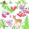 Playful Fairies Winter Decoupage Napkin