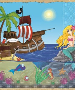 Ocean  & Mermaid Theme Decoupage Napkin