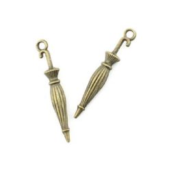 Antique Bronze Umbrella Charm