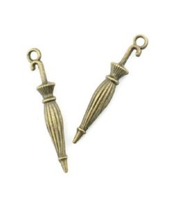 Antique Bronze Umbrella Charm