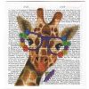 Vintage Giraffe Decoupage Napkin