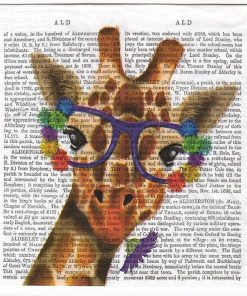 Vintage Giraffe Decoupage Napkin