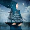 Lady In The Circle Decoupage Napkin