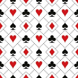 Heart And Diamond Cards Decoupage Napkin