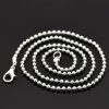 Silver Ball Chain With Clasp