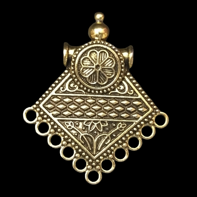Gold Diamond Shape Pendant