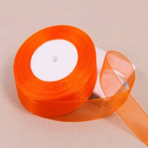 Orange Organza Ribbon