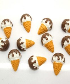 Coffee Cone Ice Cream Resin Embellishment