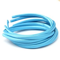 Satin Covered Hair Band Base - Sky Blue