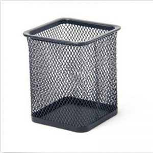 Square Black Metal Mesh Style Stand