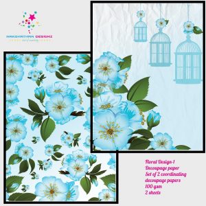 Nakshathra Designz Decoupage Paper - Floral Desgin 1