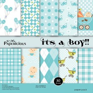 Its a Boy - Papericious Designer Edition 6x6 Paper Pack