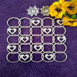 Rounded Heart Papericious Pattern Chippis
