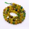Double Shade Yellow with Green Agate Beads