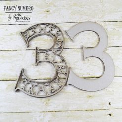Number "3" - Papericious AlphaNumeral Chippis