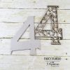 Number "4" - Papericious AlphaNumeral Chippis