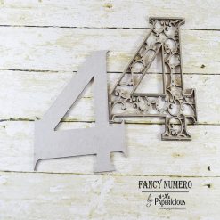Number "4" - Papericious AlphaNumeral Chippis