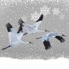 Three Cranes Decoupage Napkin