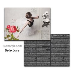 Papericious Decoupage Papers - Belle Love