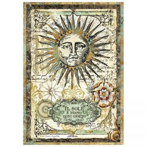 Stamperia Rice Paper - Alchemy Sun