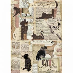 Stamperia Rice Paper - Cats