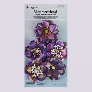 Handmade Shimmer Flower Classic Purple