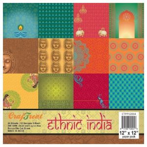 Ethnic India - Craftreat 12 x 12 Paper Pack