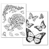Stamperia Transfer Paper B/W - Roses And Butterfly