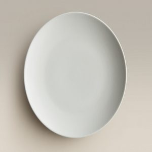 Rimless White Glass Plate
