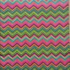 Pink And Green Ikat/Chevron Pattern Decoupage Napkin