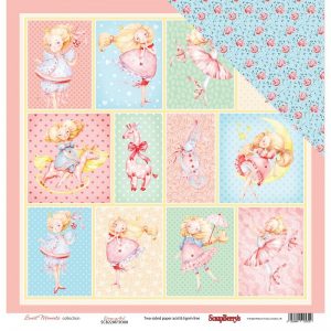 ScrapBerry's Sweet Moments Double-Sided Cardstock Dress Up Girl 12"X12"