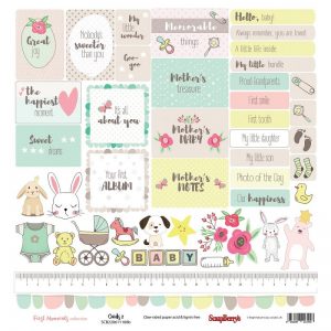 ScrapBerry's First Moments Single-Sided Cardstock 12 X 12