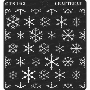 CrafTreat Stencil - Snowflake Background
