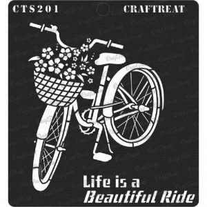 CrafTreat Stencil -   Life is a Beautiful Ride