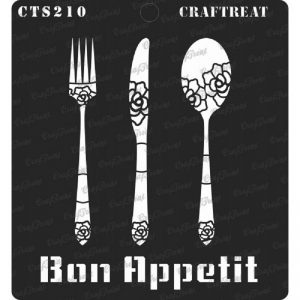 CrafTreat Stencil -  Bon Appetit