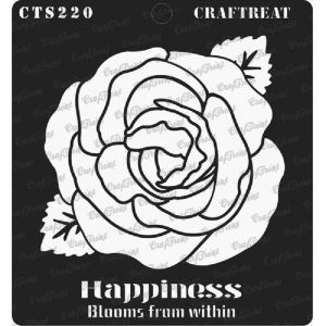 CrafTreat Stencil -   Happiness Blooms from Within