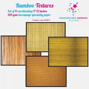 Nakshathra Designz Decoupage Paper - Bamboo Textures