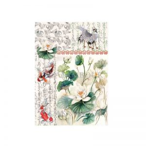 Calambour Rice Paper -  White Lotus