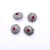 Victorian Beads -Round Pink Stone