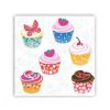Six Cupcakes Decoupage Napkin