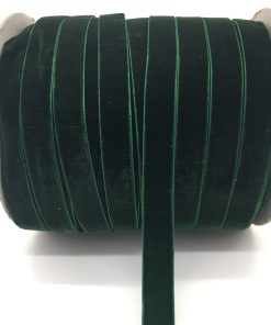 Dark Green Velvet Ribbon