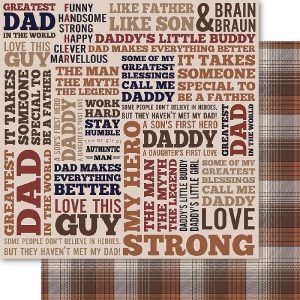 Bella! Family Man Double-Sided Cardstock 12 x 12