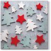 Star And Christmas Tree Decoupage Napkin