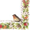 Winter Robin Decoupage Napkin