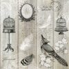 Vintage Birds And Cages Decoupage Napkin