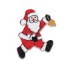 Santa With A Jingle Bell Wooden Buttons