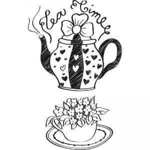 Stamperia Clear Stamp - Tea Time