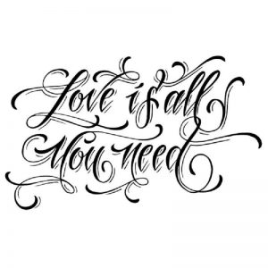 Stamperia Clear Stamp - Love Is All You Need