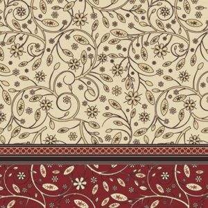 Cream And Red Flowers Pattern Decoupage Napkin